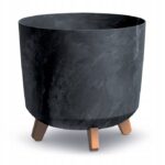 Doniczka Gracia Tubus Beton Effect antracyt