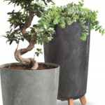 Doniczka Gracia Tubus Slim Beton Effect