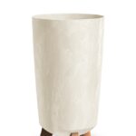 Doniczka Gracia Tubus Slim Beton Effect-KREM