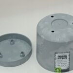 Doniczka Tubo BETON EFFECT z podstawkiem