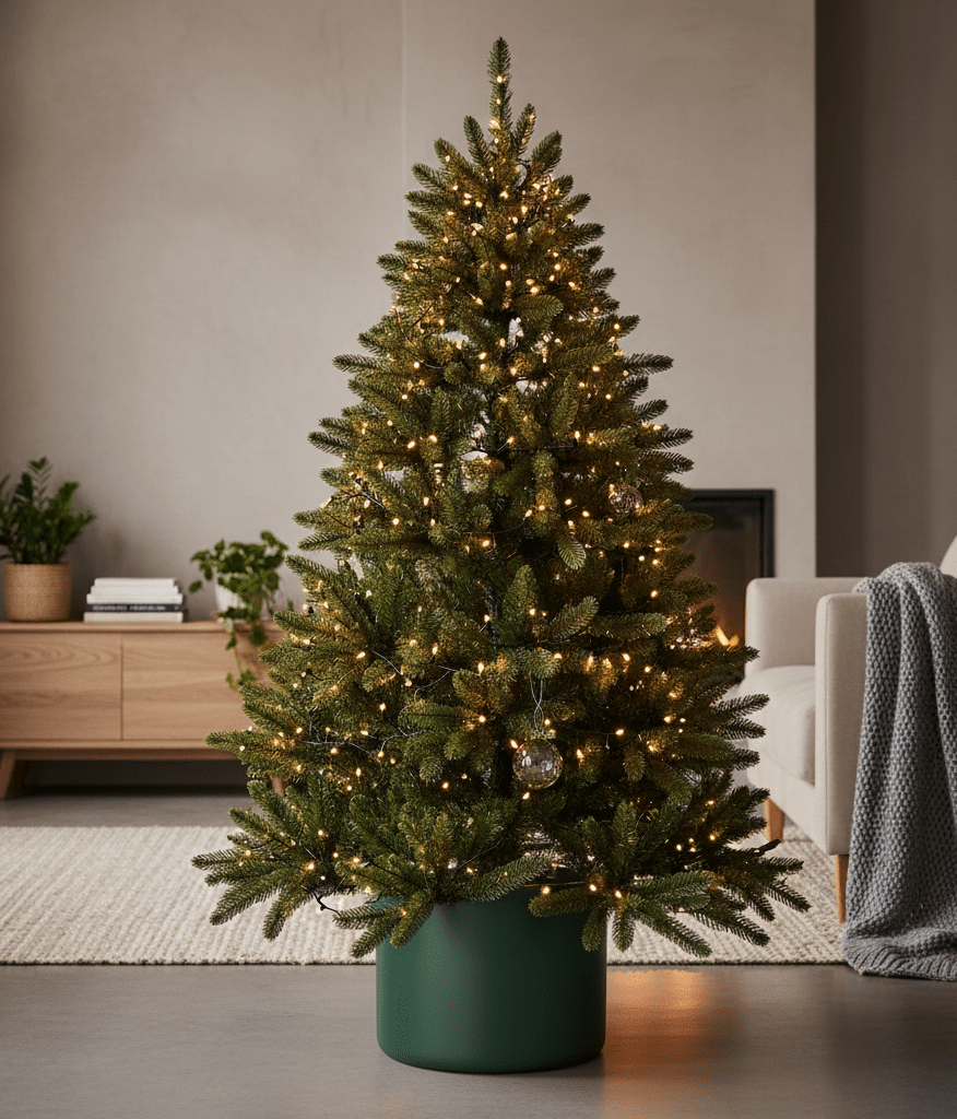 doniczki pod choinkę do salonu – oferta Hurtowni Cyprys